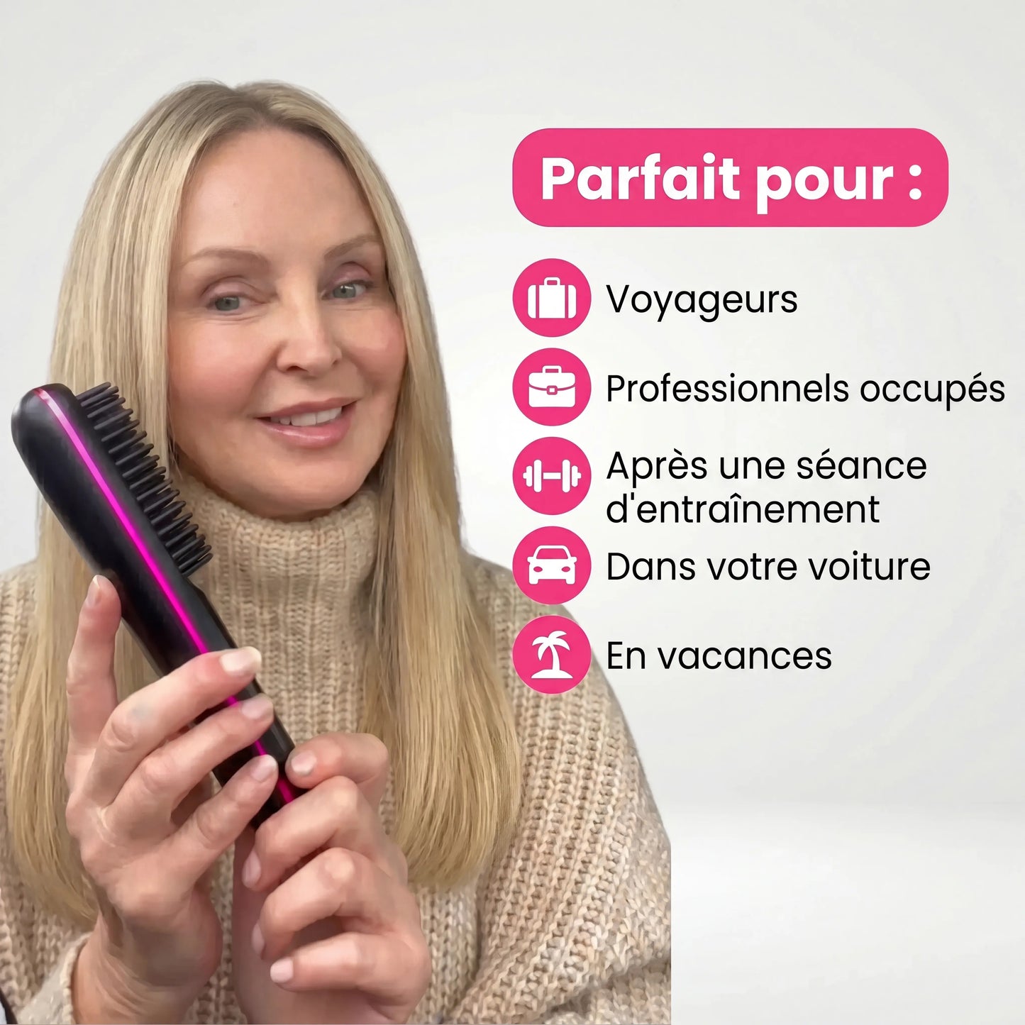 Brosse lissante portable Noreva