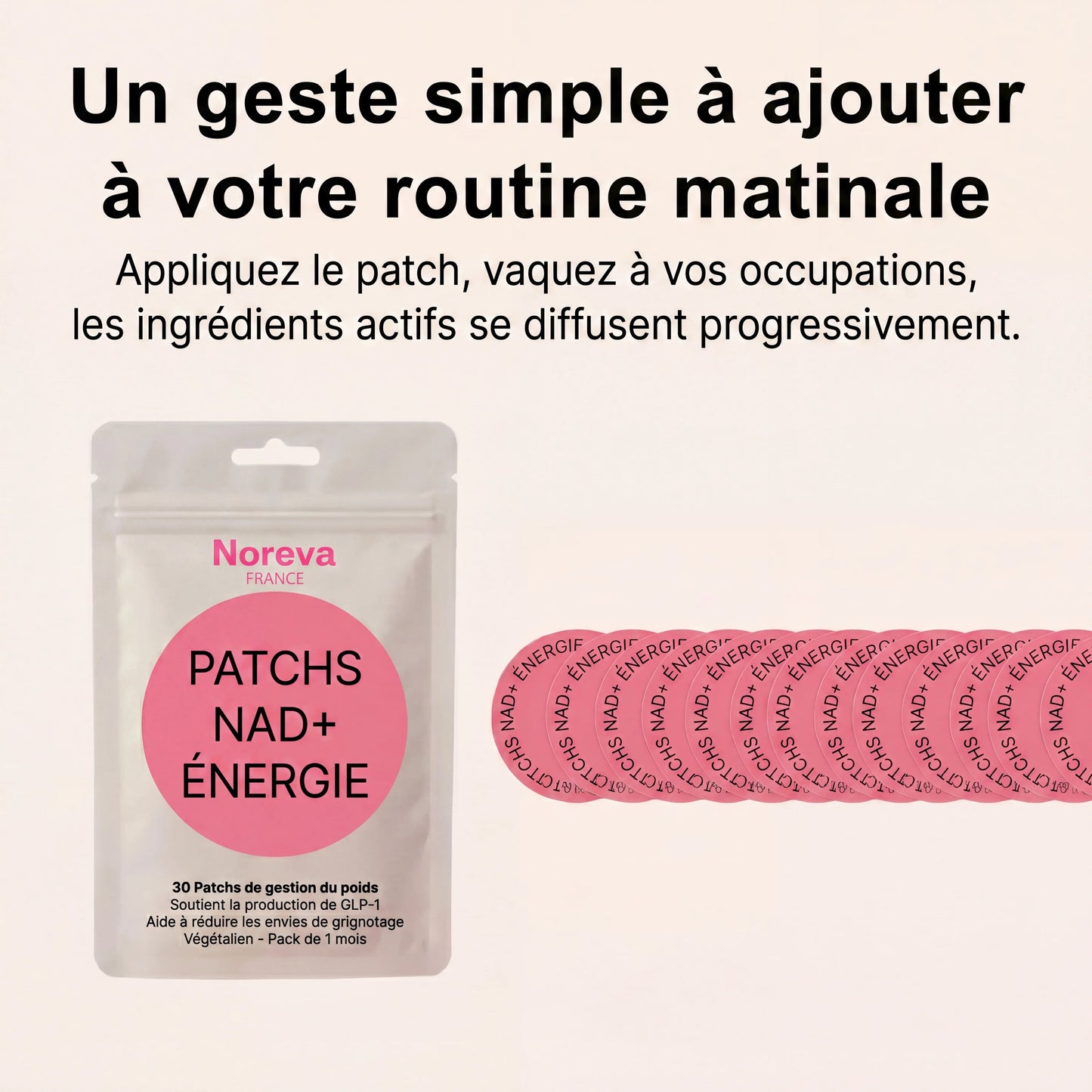 Patchs NAD+ Énergie Noreva