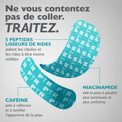 Patchs pour le visage et le contour des yeux infusés de peptides