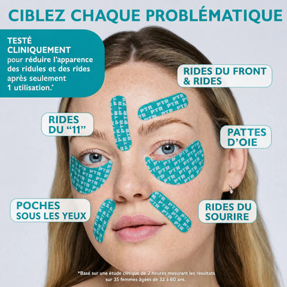 Patchs pour le visage et le contour des yeux infusés de peptides