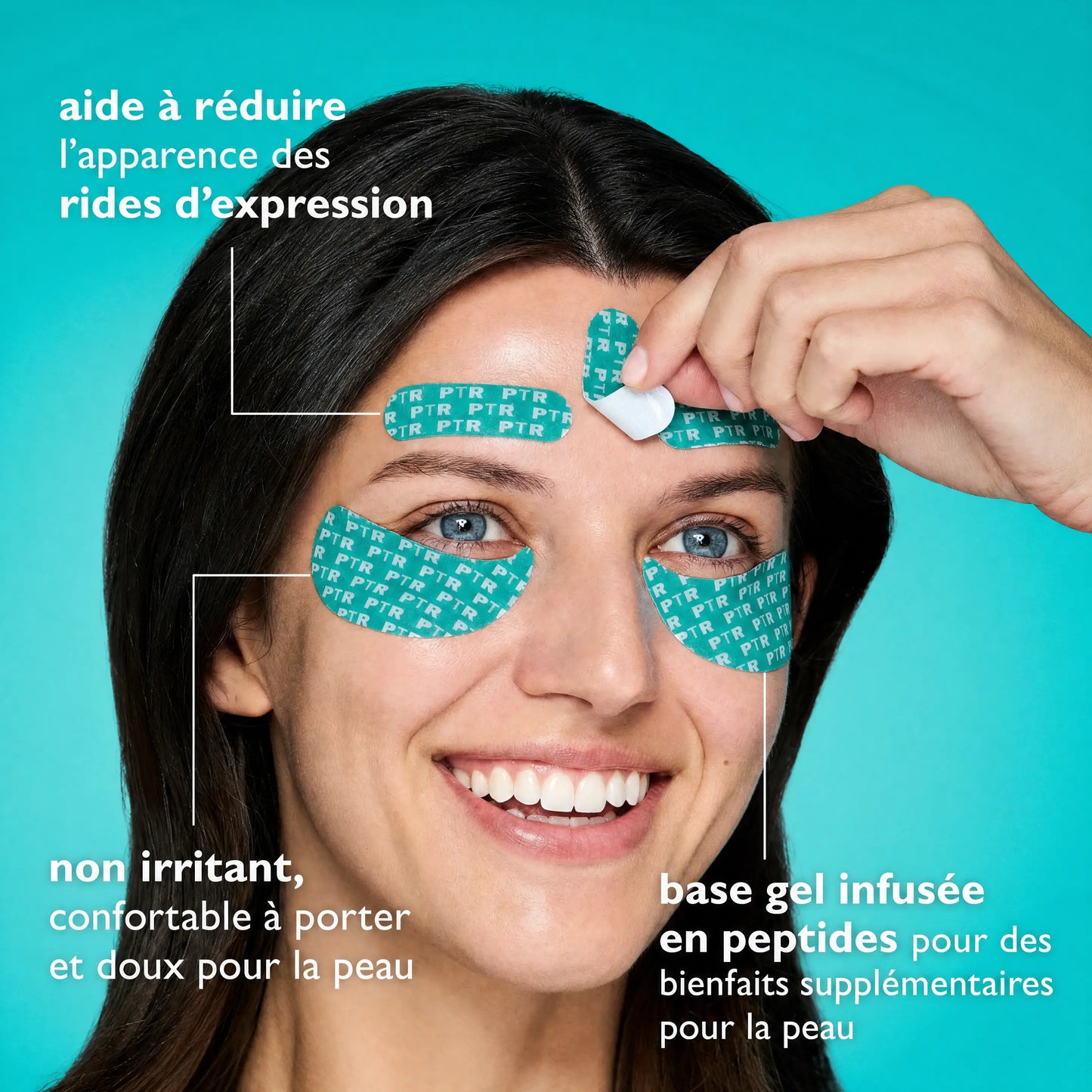 Patchs pour le visage et le contour des yeux infusés de peptides