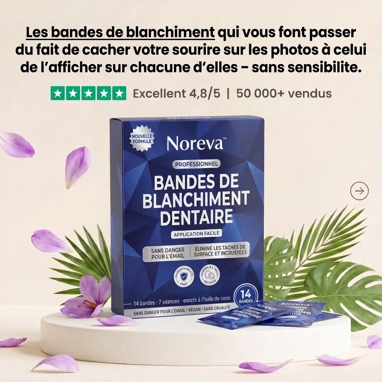 Bandes de blanchiment dentaire