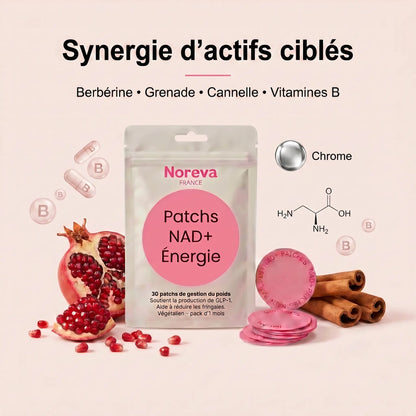 Patchs NAD+ Énergie Noreva